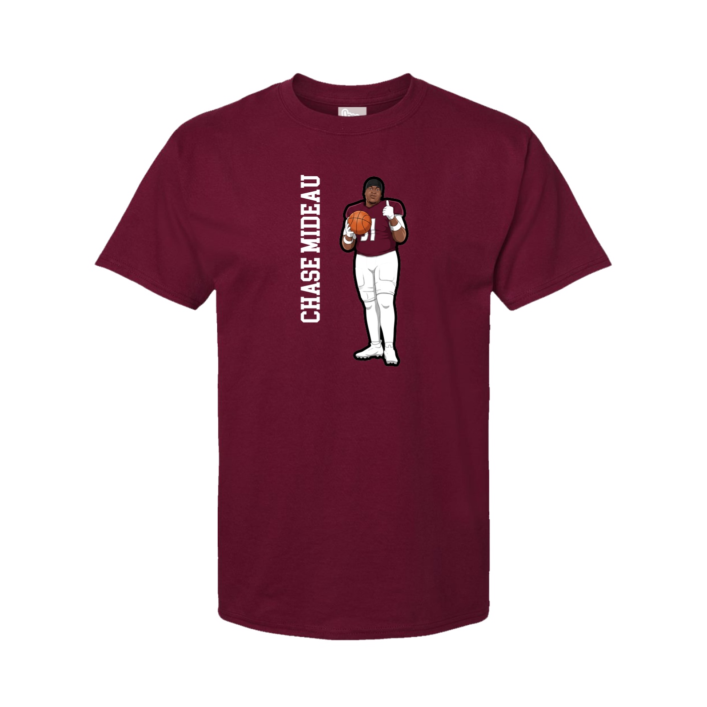 Tee — Name Vertical in Cardinal