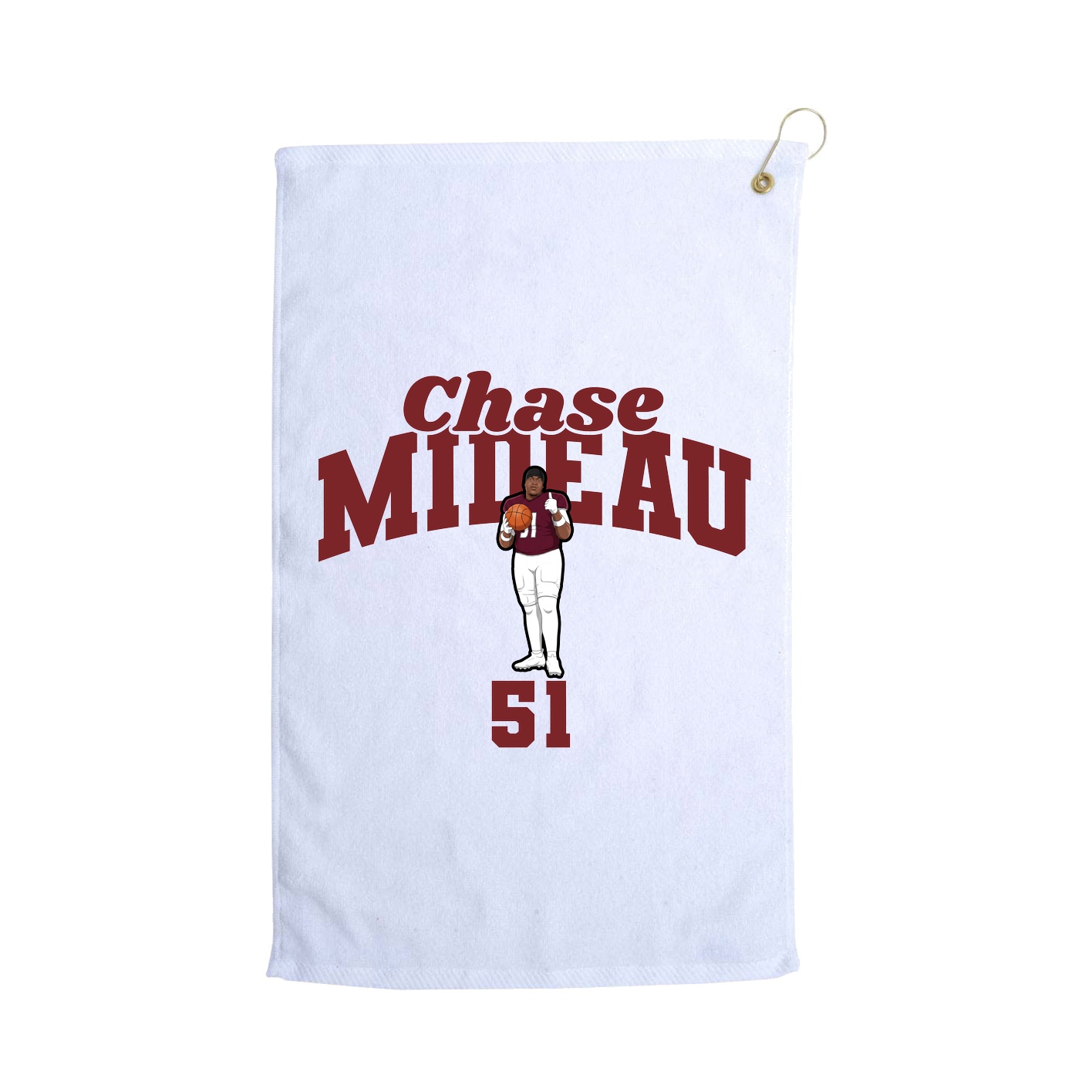 Golf Towel — Signature Arch in White