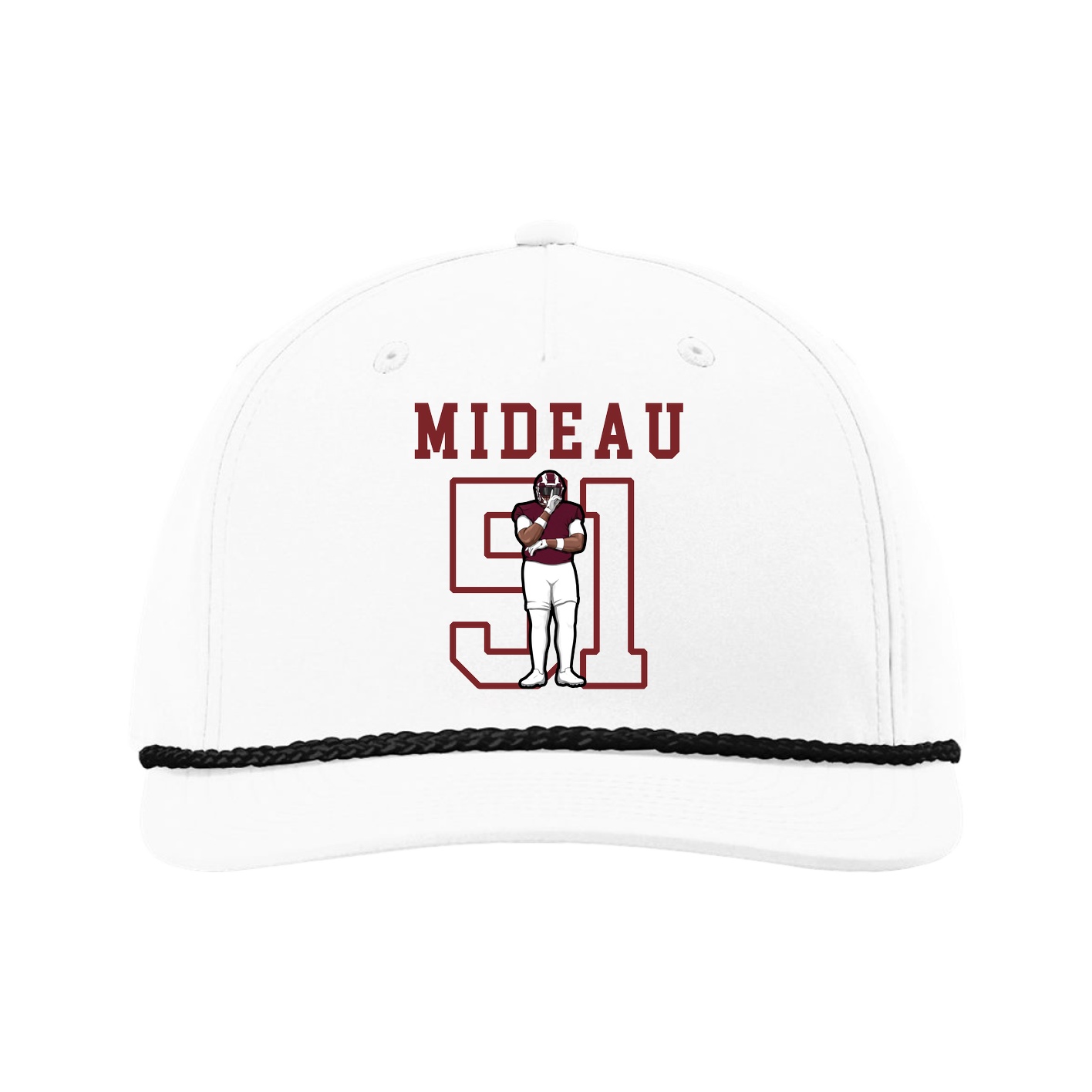 Five-Panel Classic Rope Cap — Shirsey in White