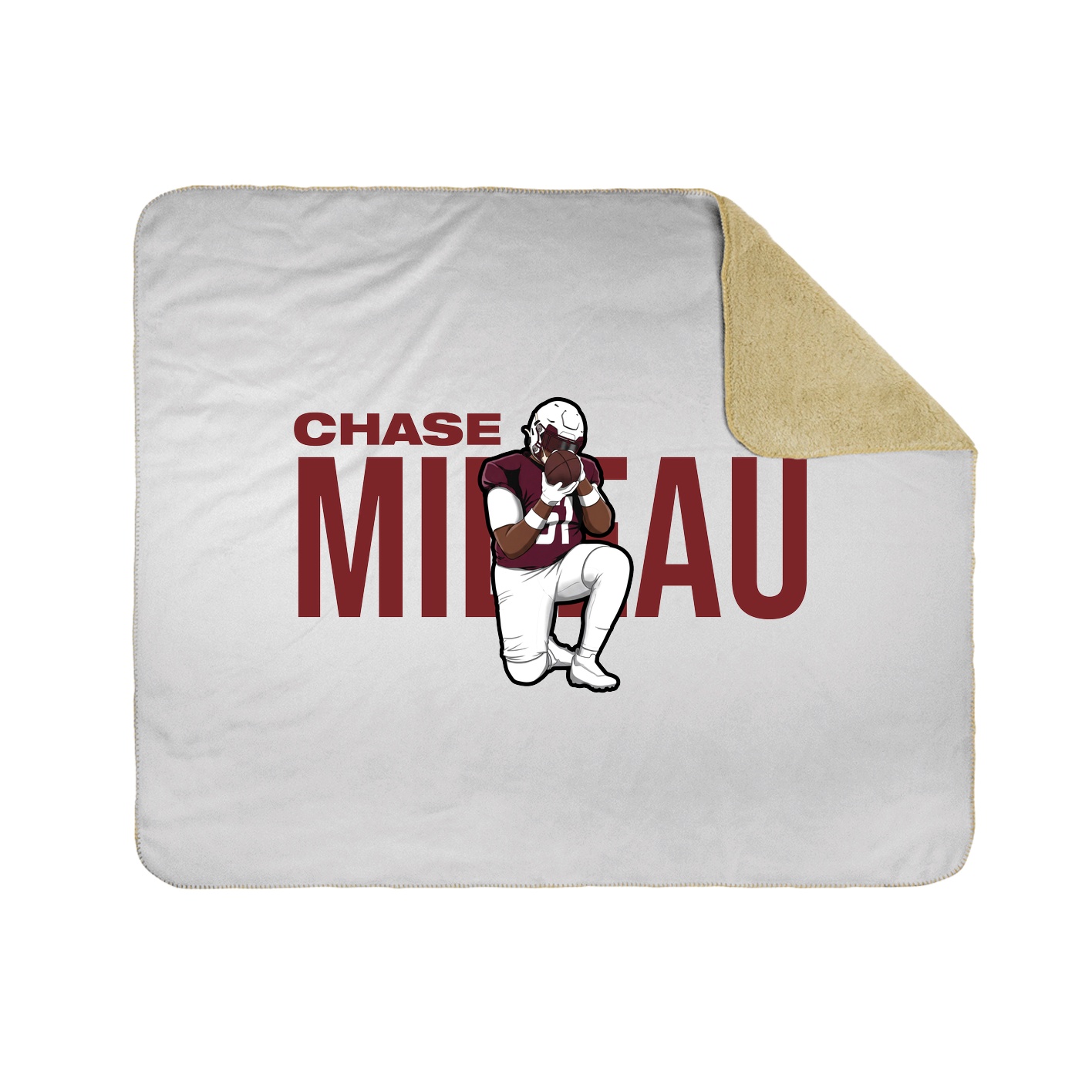 Throw Blanket — Player Name in White