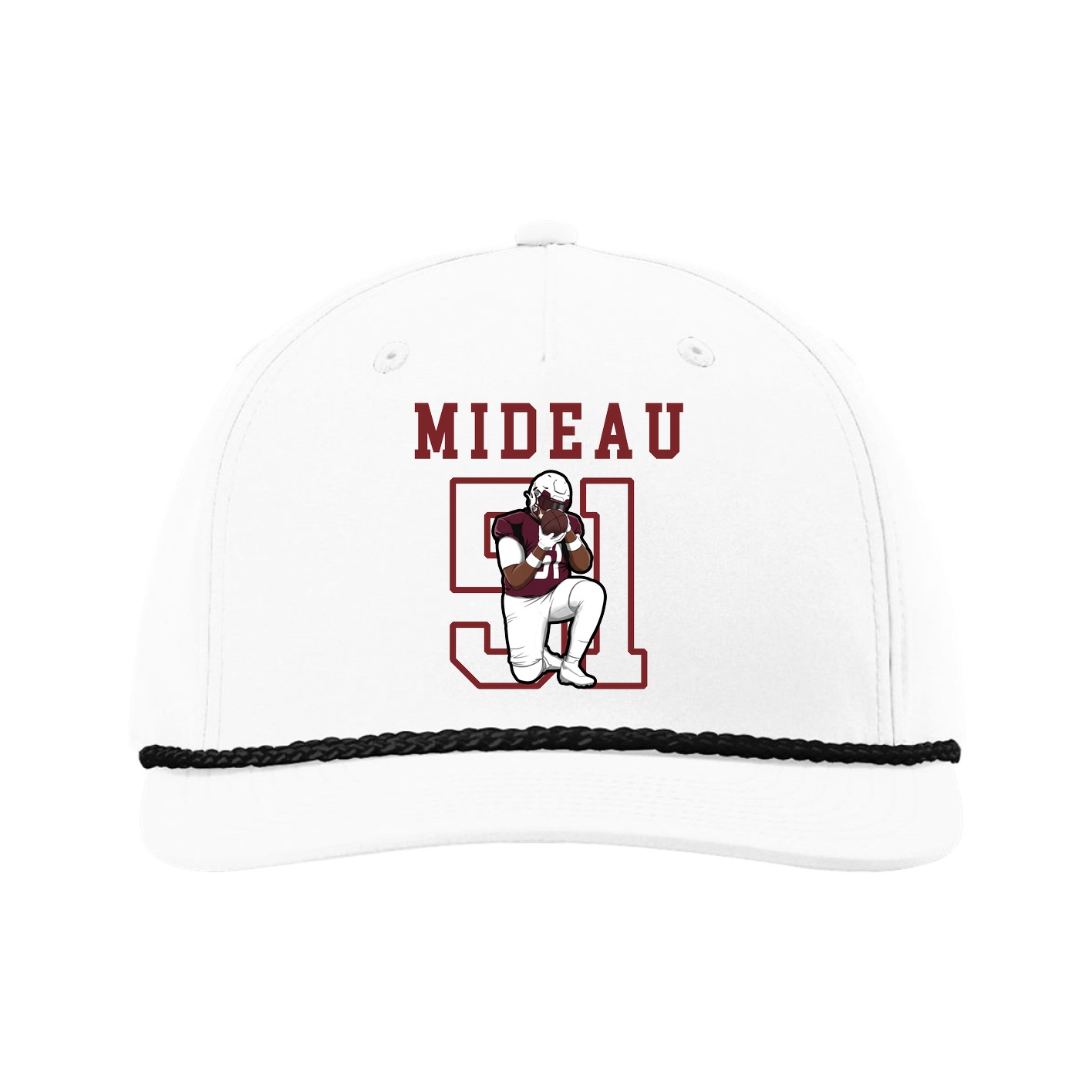 Five-Panel Classic Rope Cap — Shirsey in White