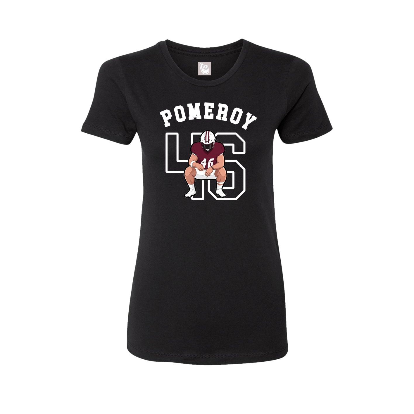 Fitted Women's Tee — Shirsey Arch in Black