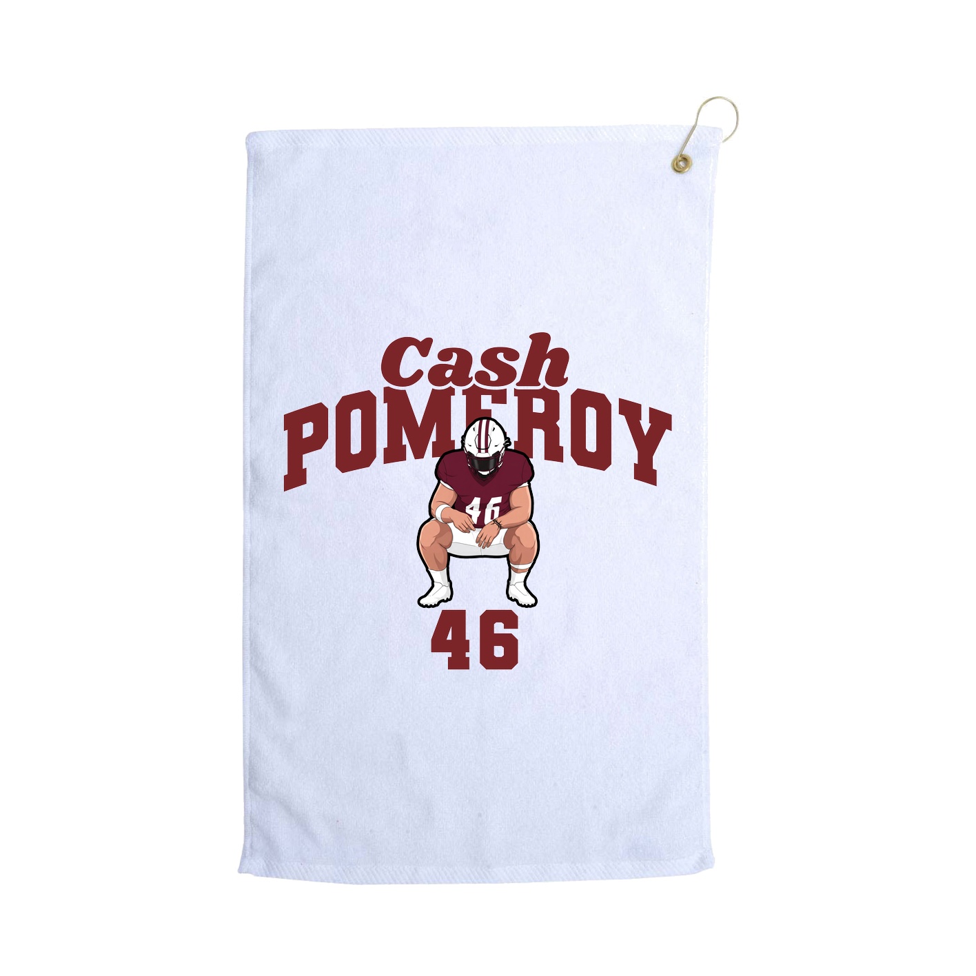 Golf Towel — Signature Arch in White