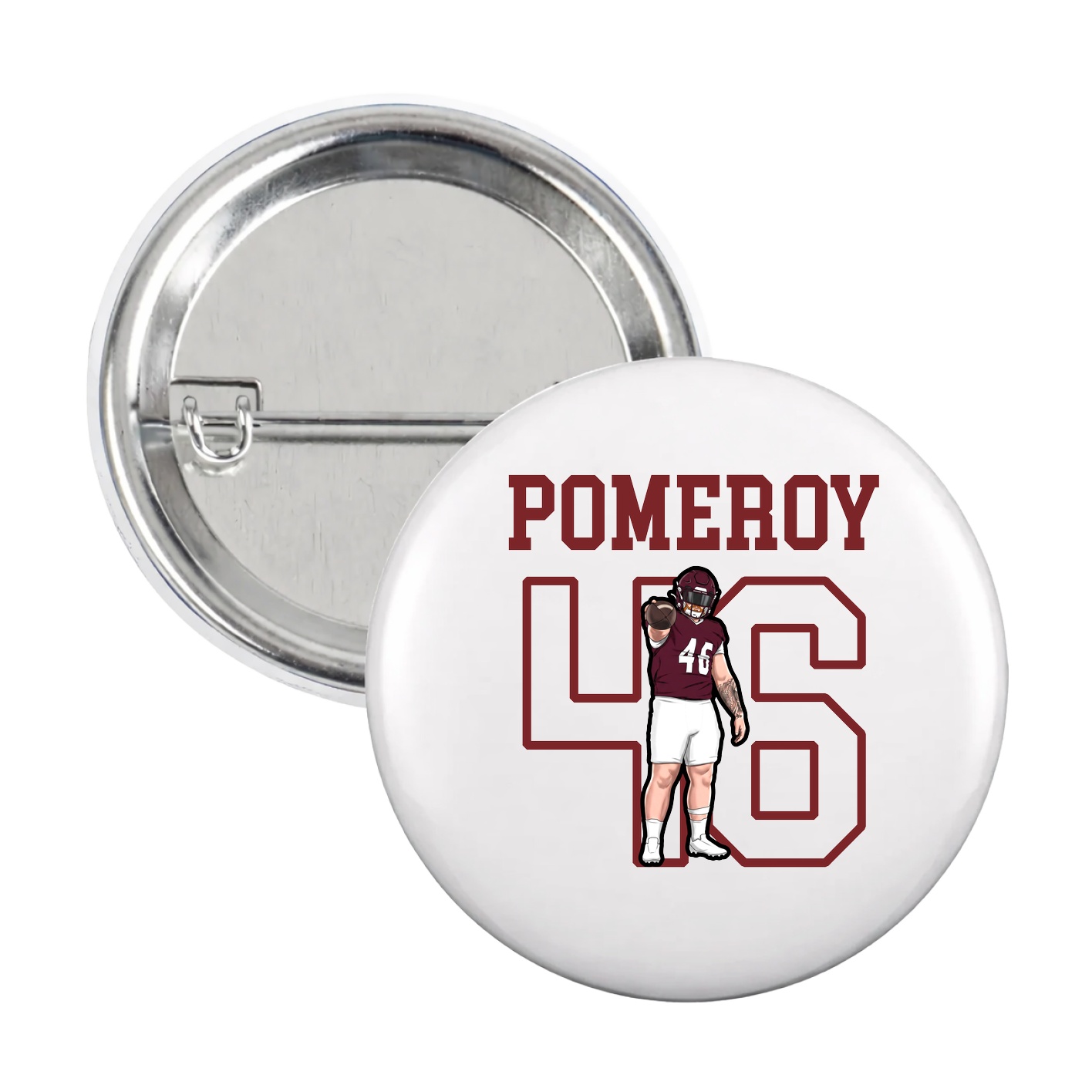 Game Day Button — Shirsey in White