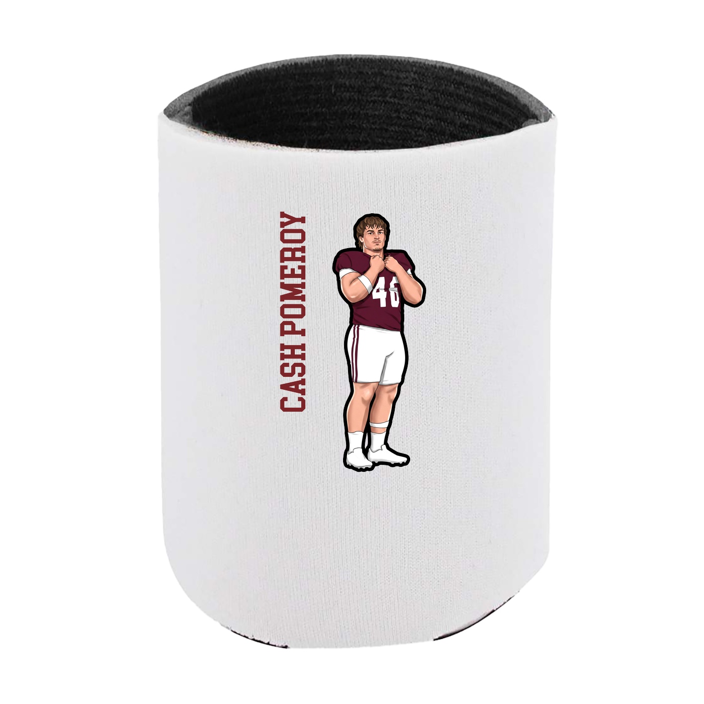 Can Holder — Name Vertical in White