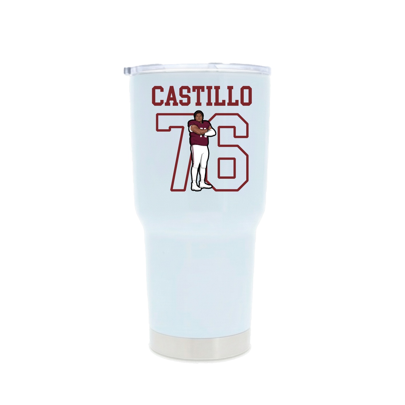30oz Stainless Steel Tumbler — Shirsey in White