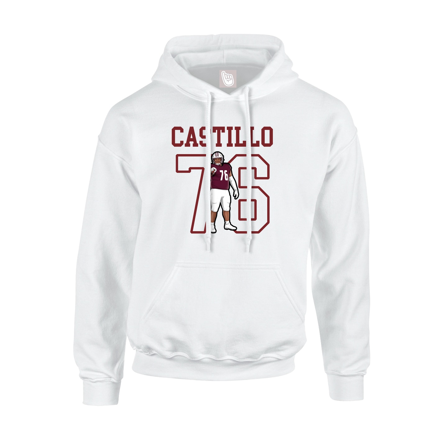 Hoodie — Shirsey in White