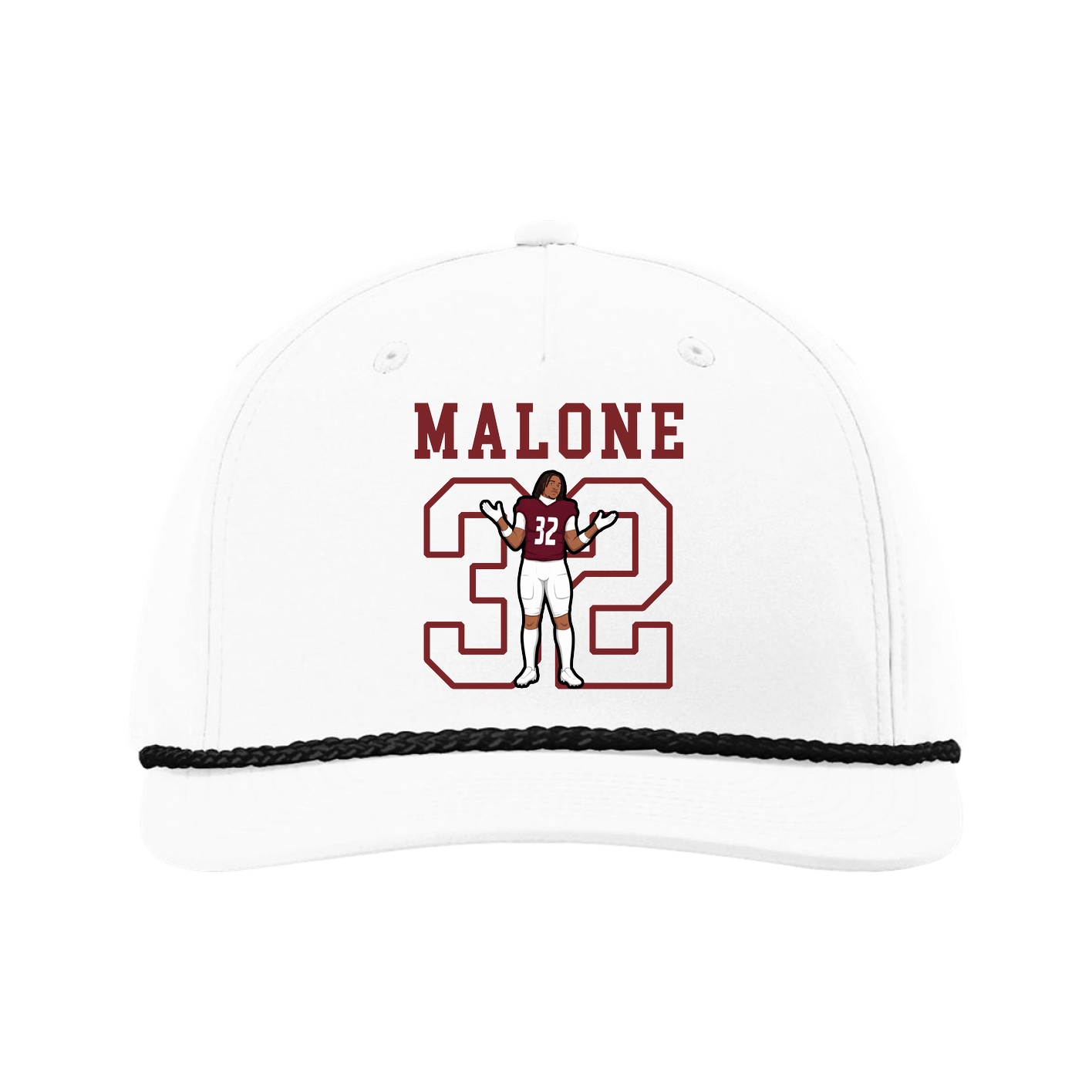 Five-Panel Classic Rope Cap — Shirsey in White