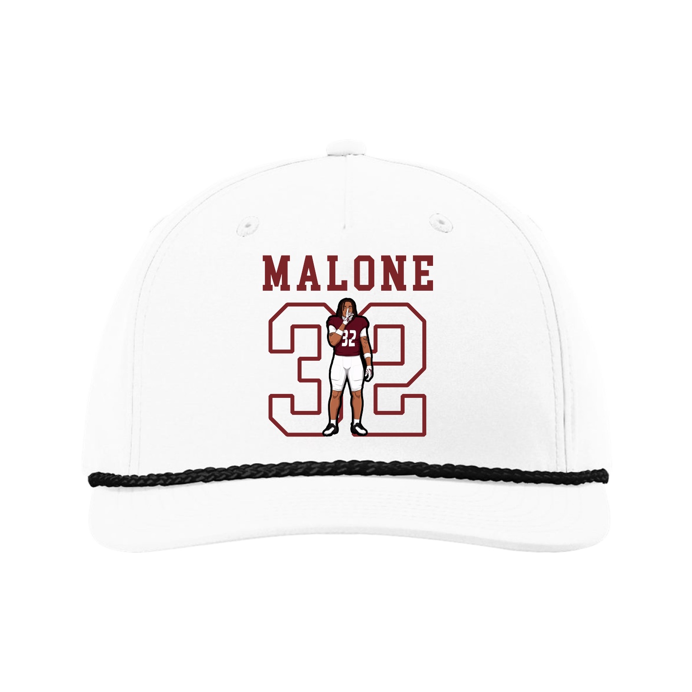 Five-Panel Classic Rope Cap — Shirsey in White