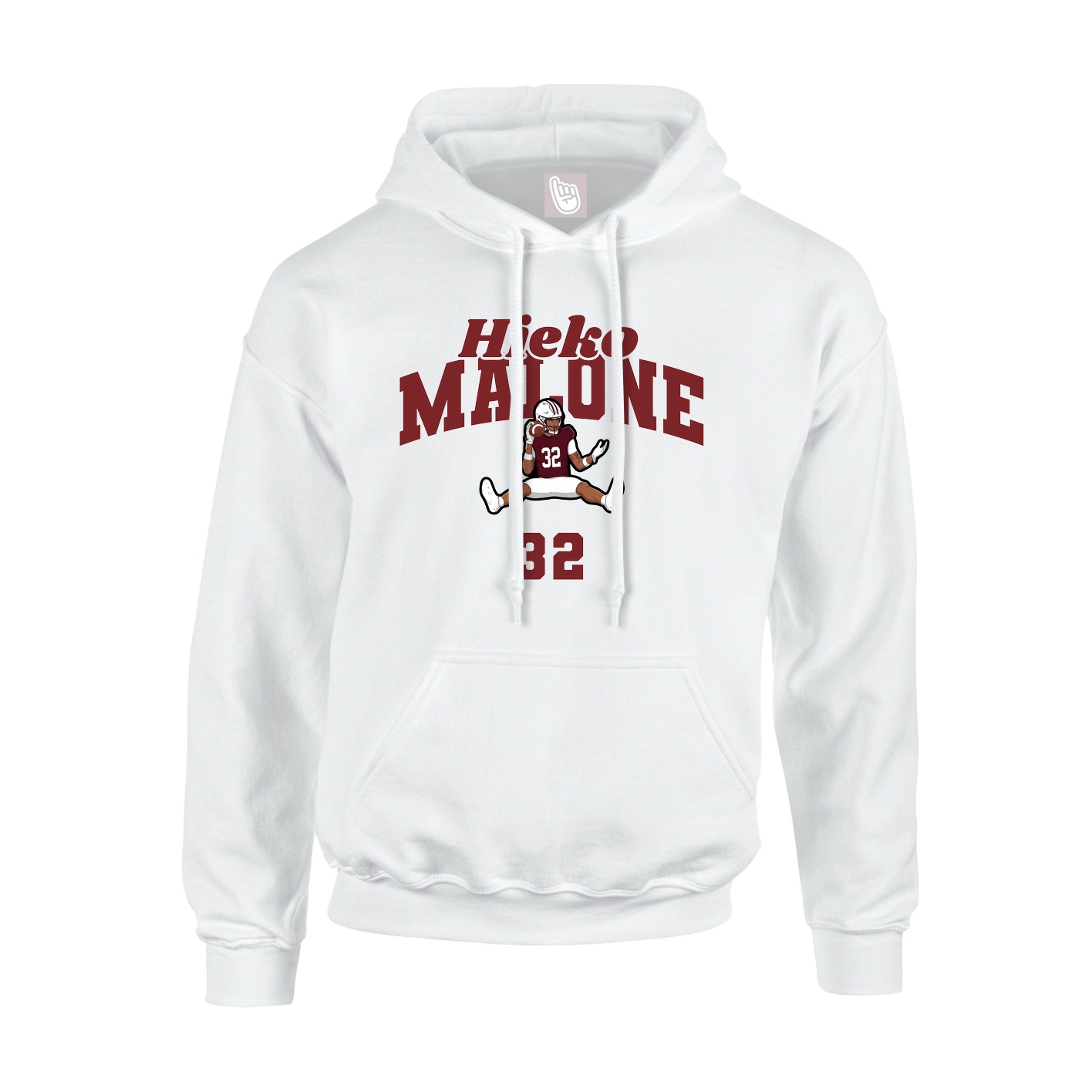 Hoodie — Signature Arch in White
