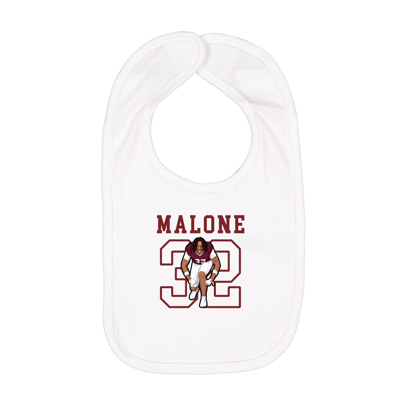 Infant Bib — Shirsey in White