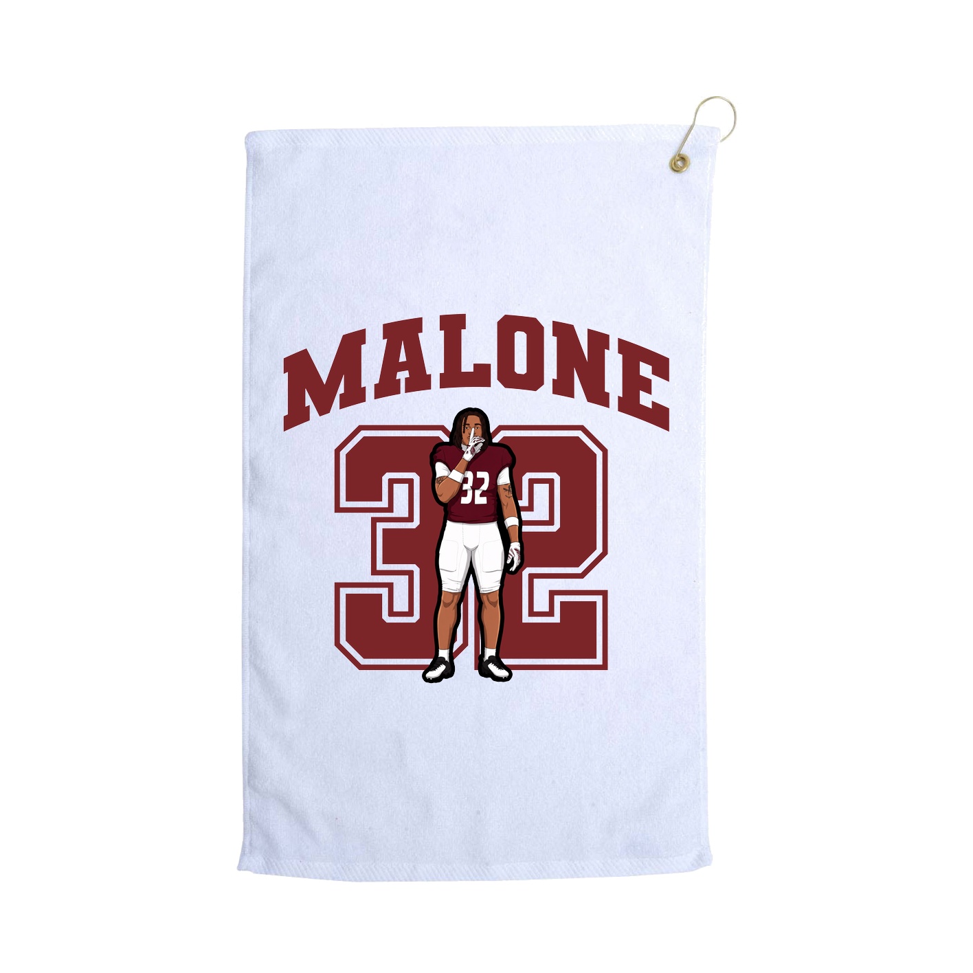 Golf Towel — Number in White