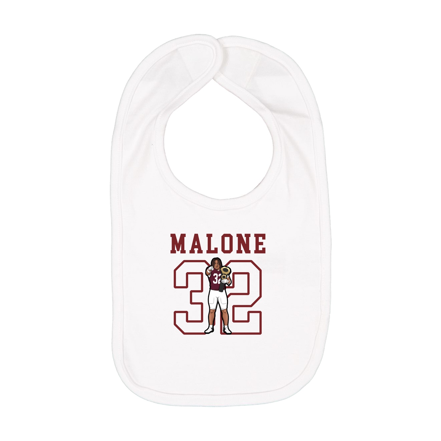 Infant Bib — Shirsey in White