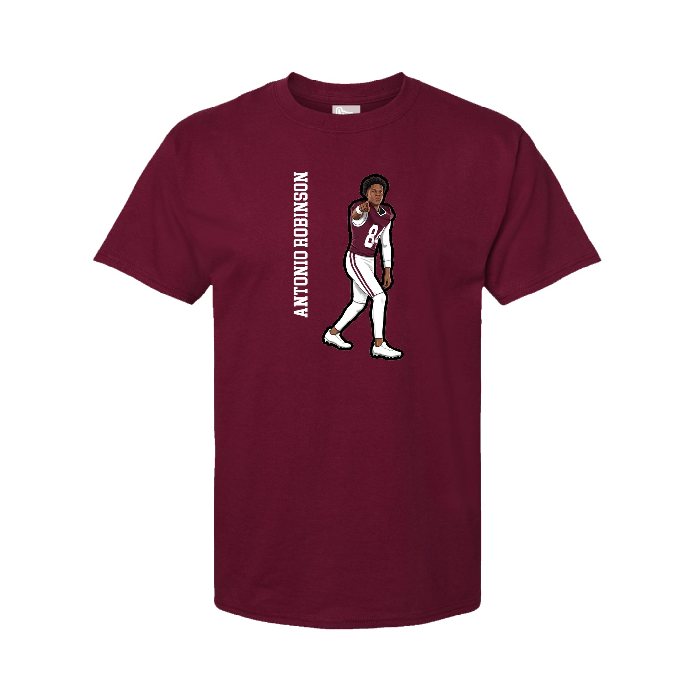 Tee — Name Vertical in Cardinal