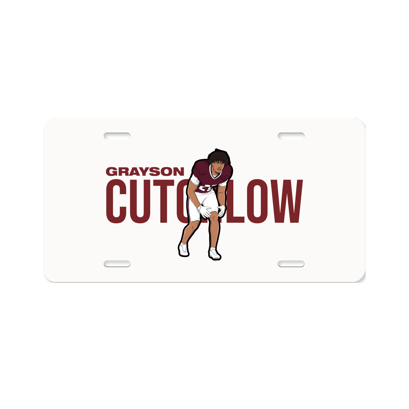 License Plate — Player Name in Classic