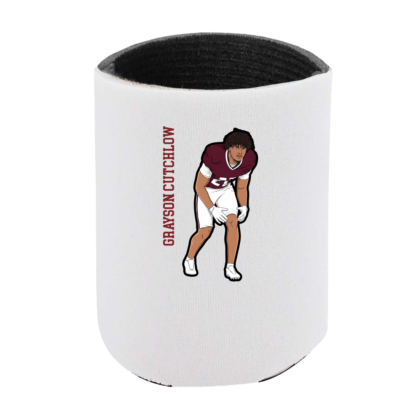 Can Holder — Name Vertical in White