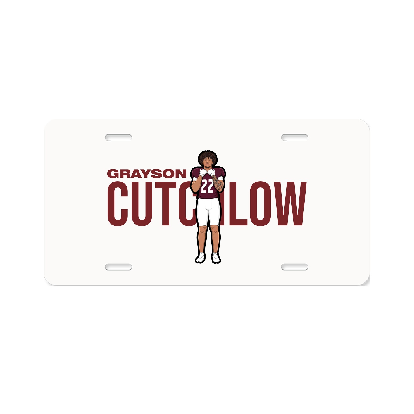 License Plate — Player Name in Classic