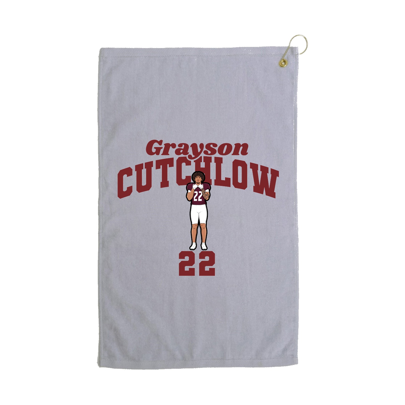 Golf Towel — Signature Arch in Grey