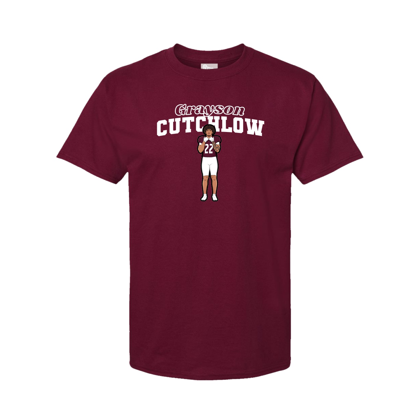 Youth Tee — Name Arch in Cardinal