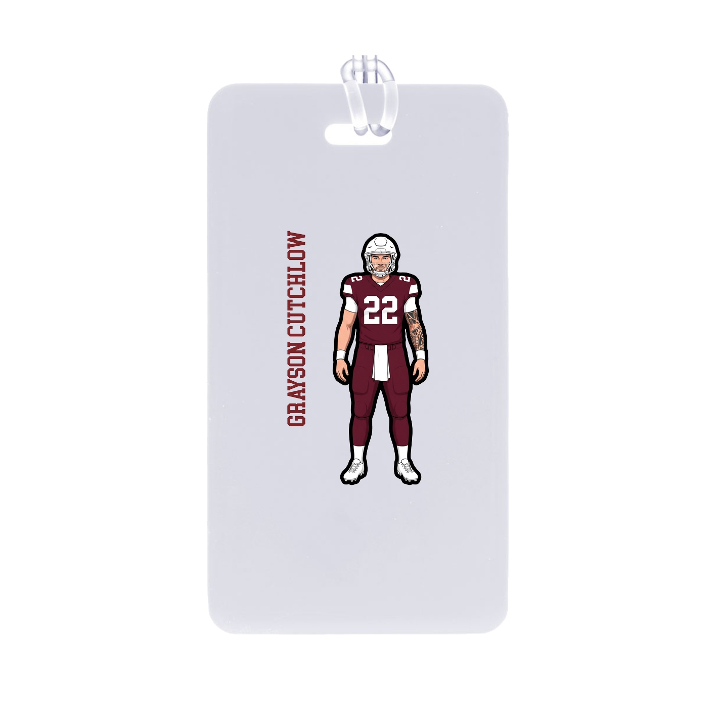 Bag Tag — Name Vertical in Classic