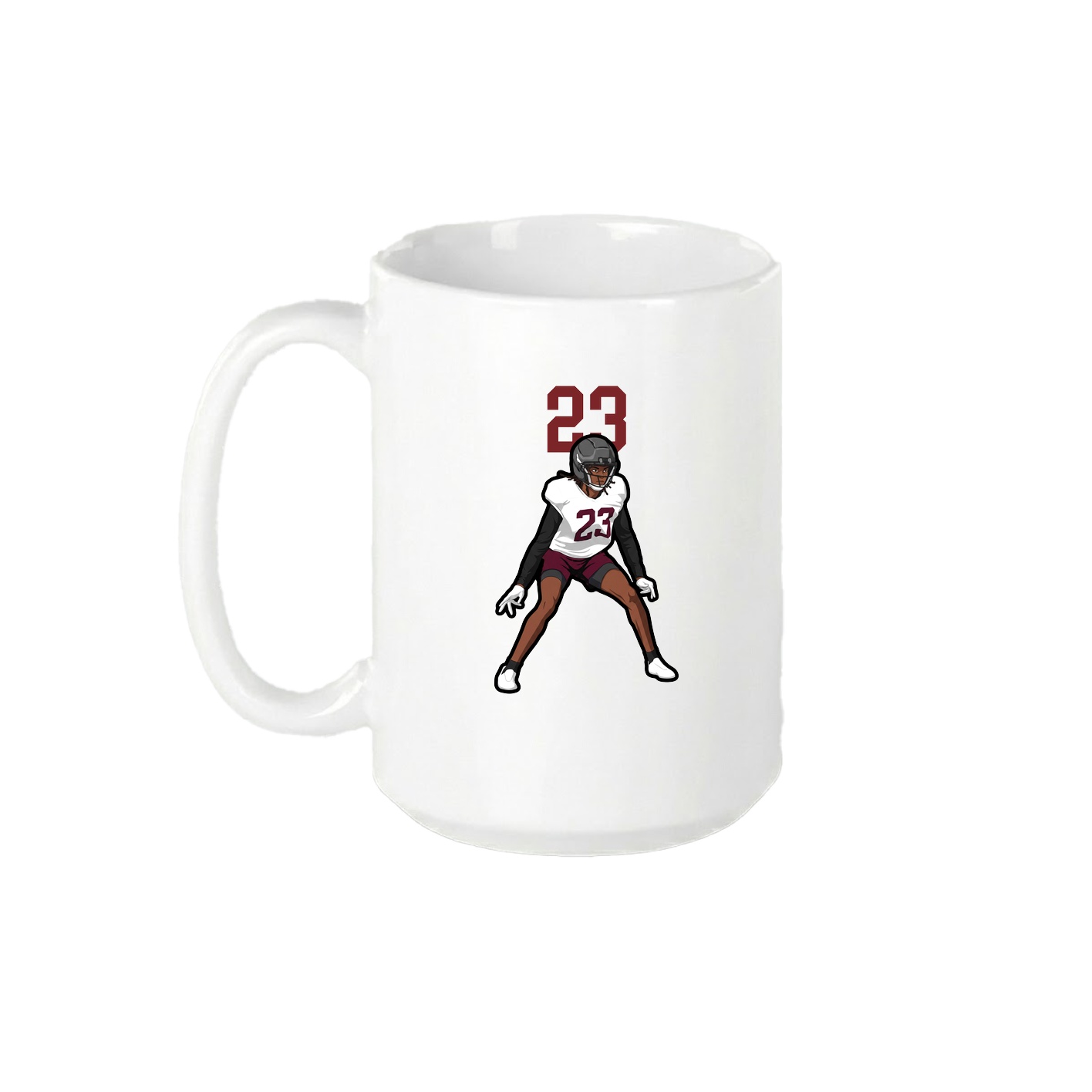 15oz Coffee Mug — Number Top in White
