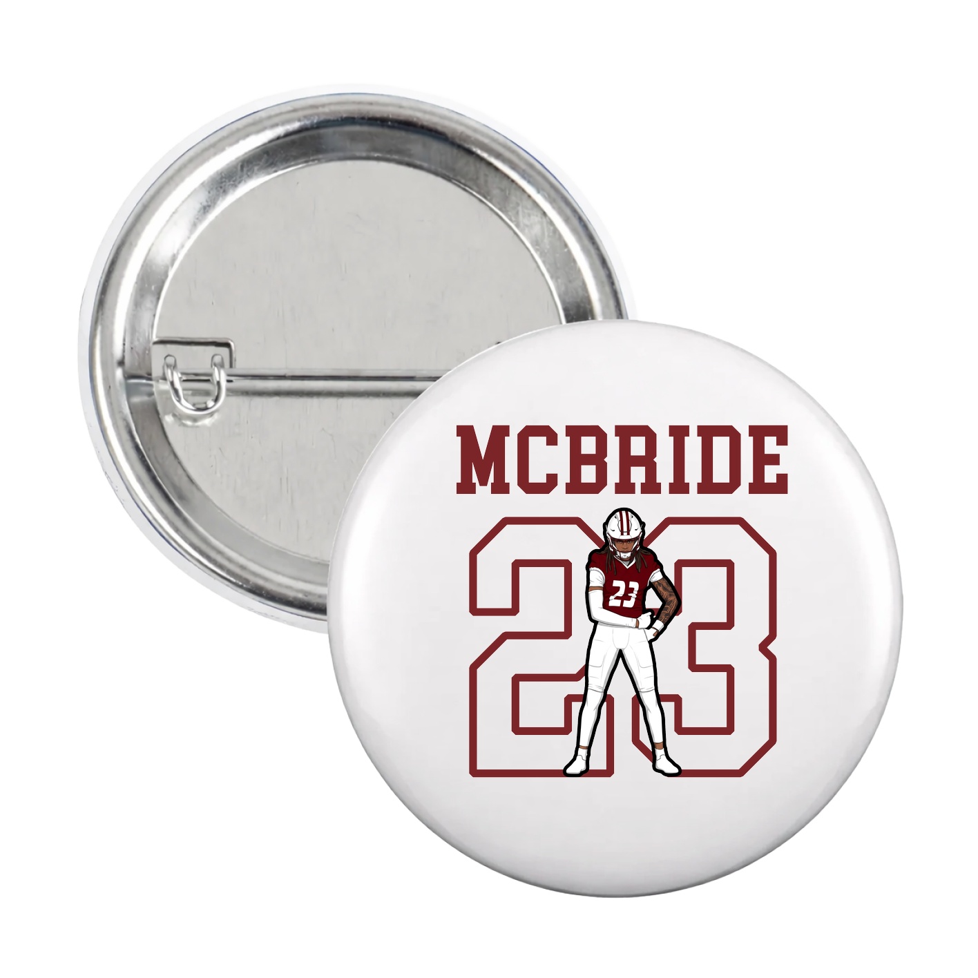 Game Day Button — Shirsey in White