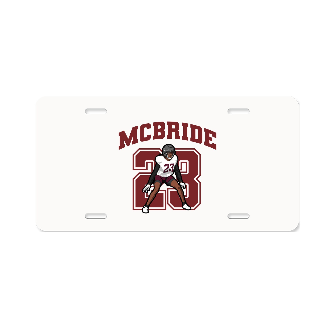 License Plate — Number in Classic