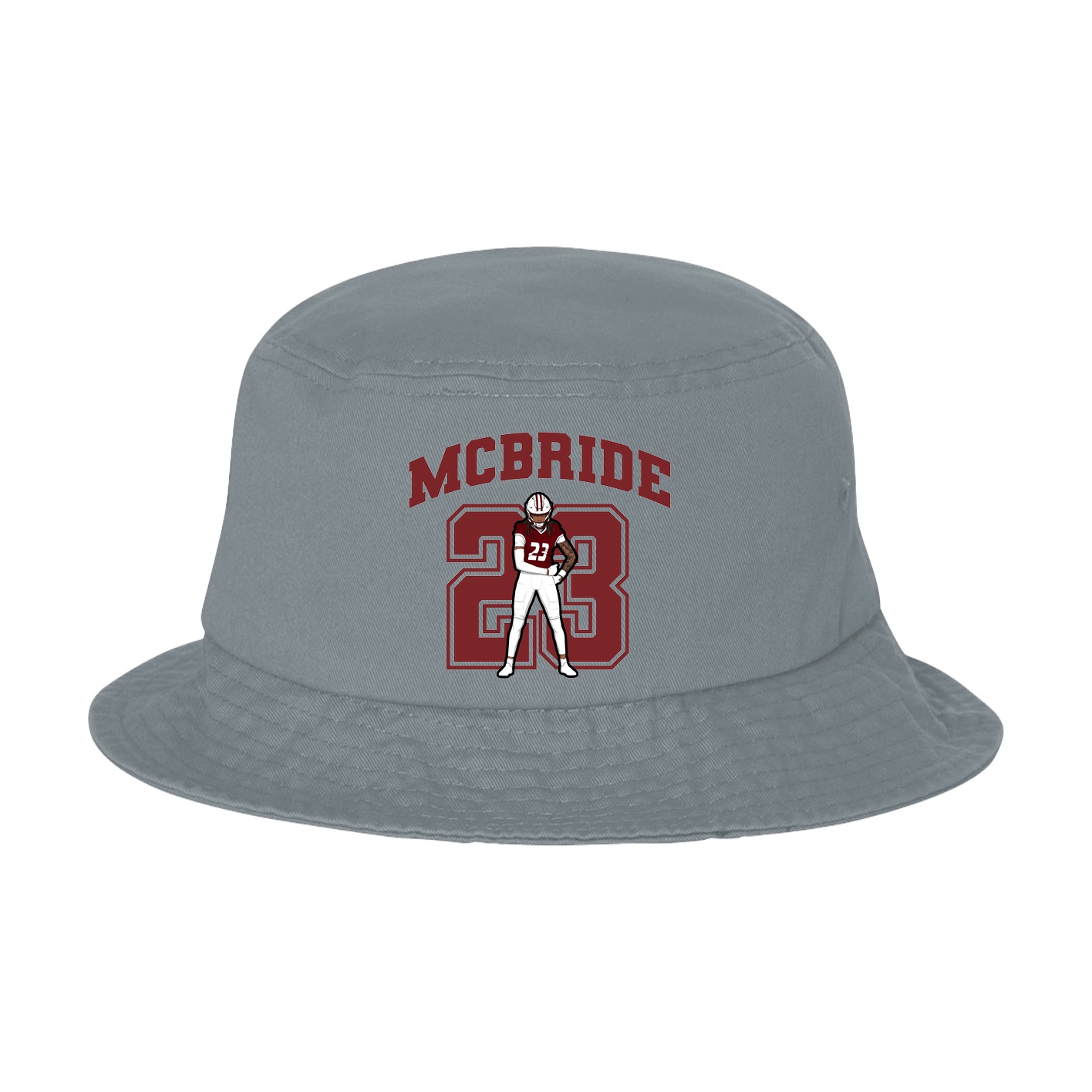 Bucket Cap — Number in Grey