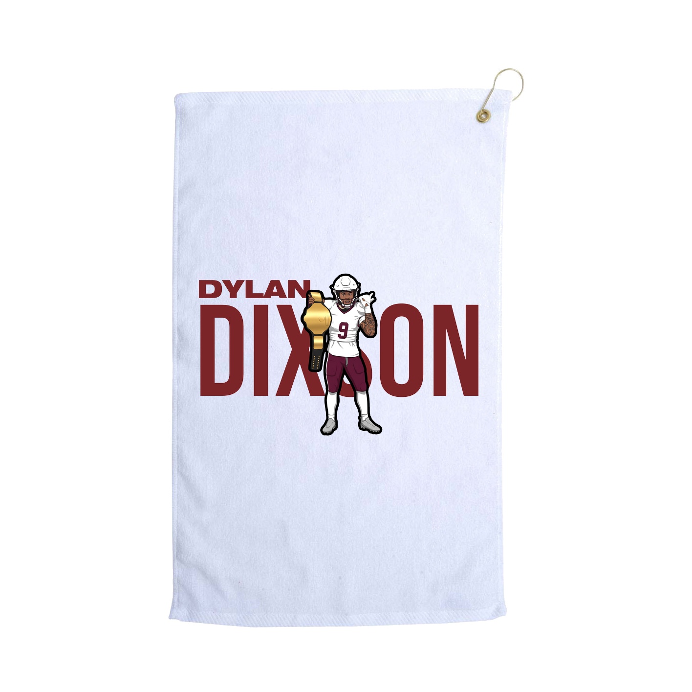 Golf Towel — Player Name in White