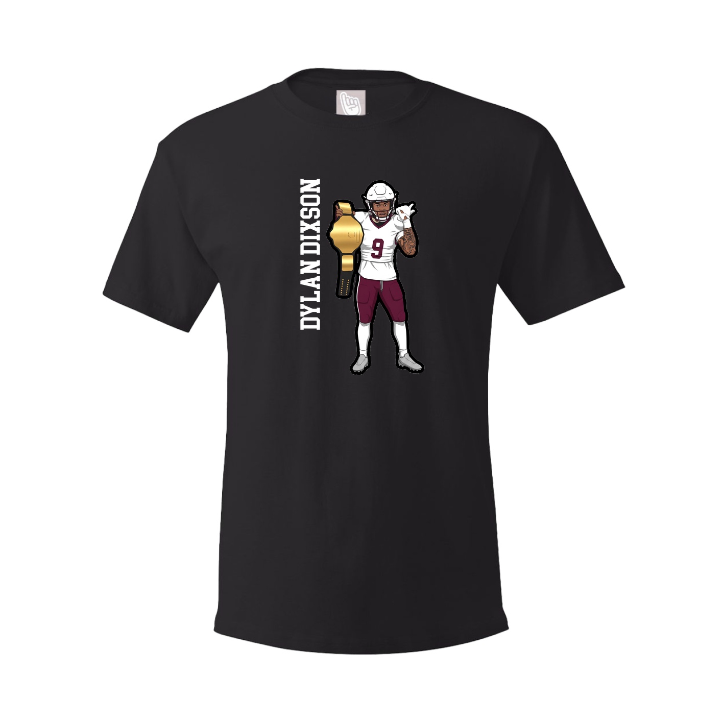 Tee — Name Vertical in Black