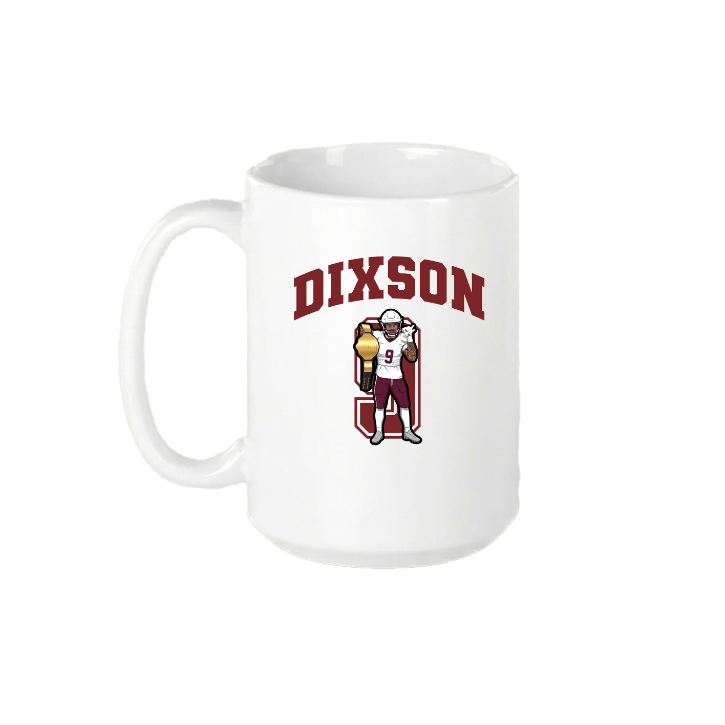 15oz Coffee Mug — Number in White