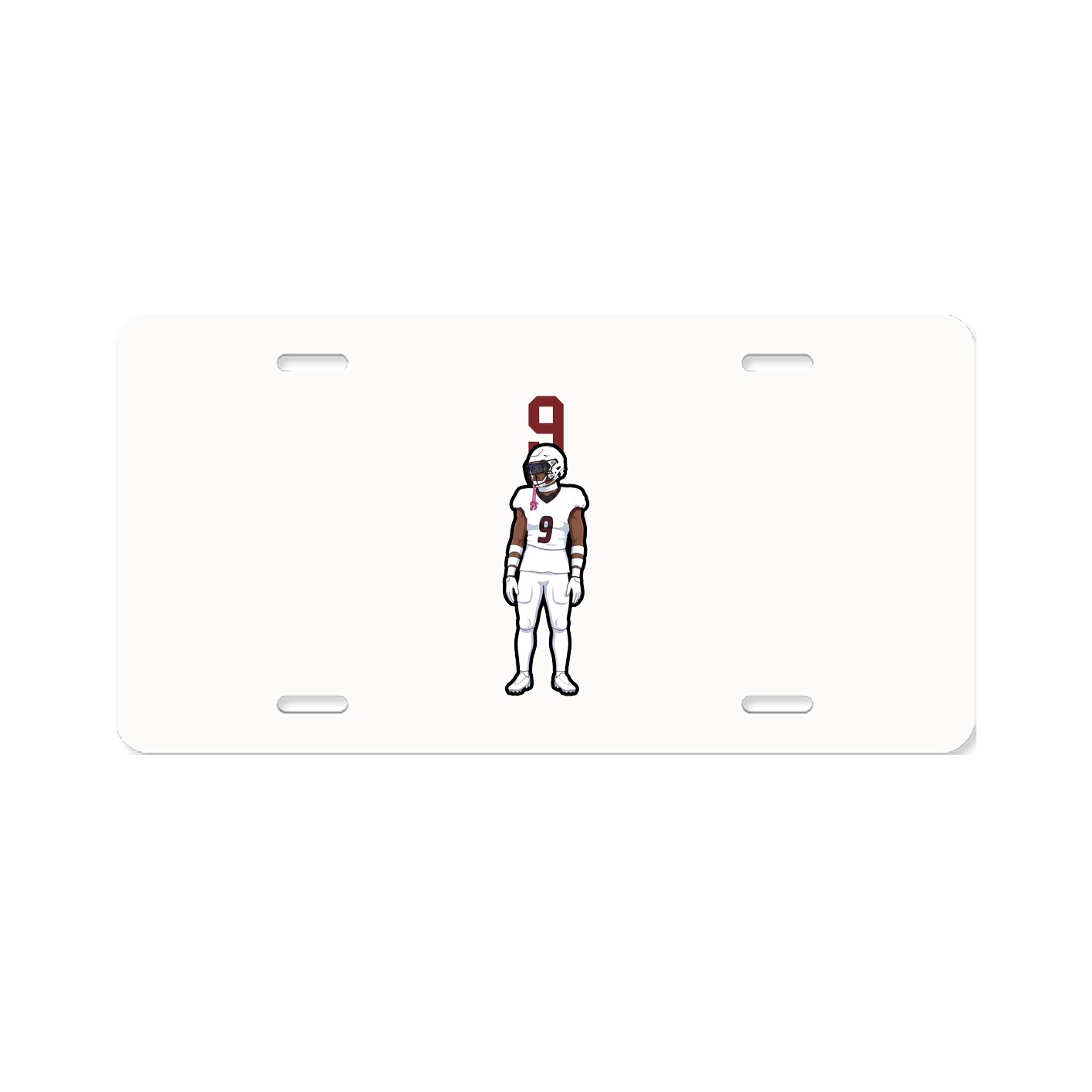 License Plate — Number Top in Classic