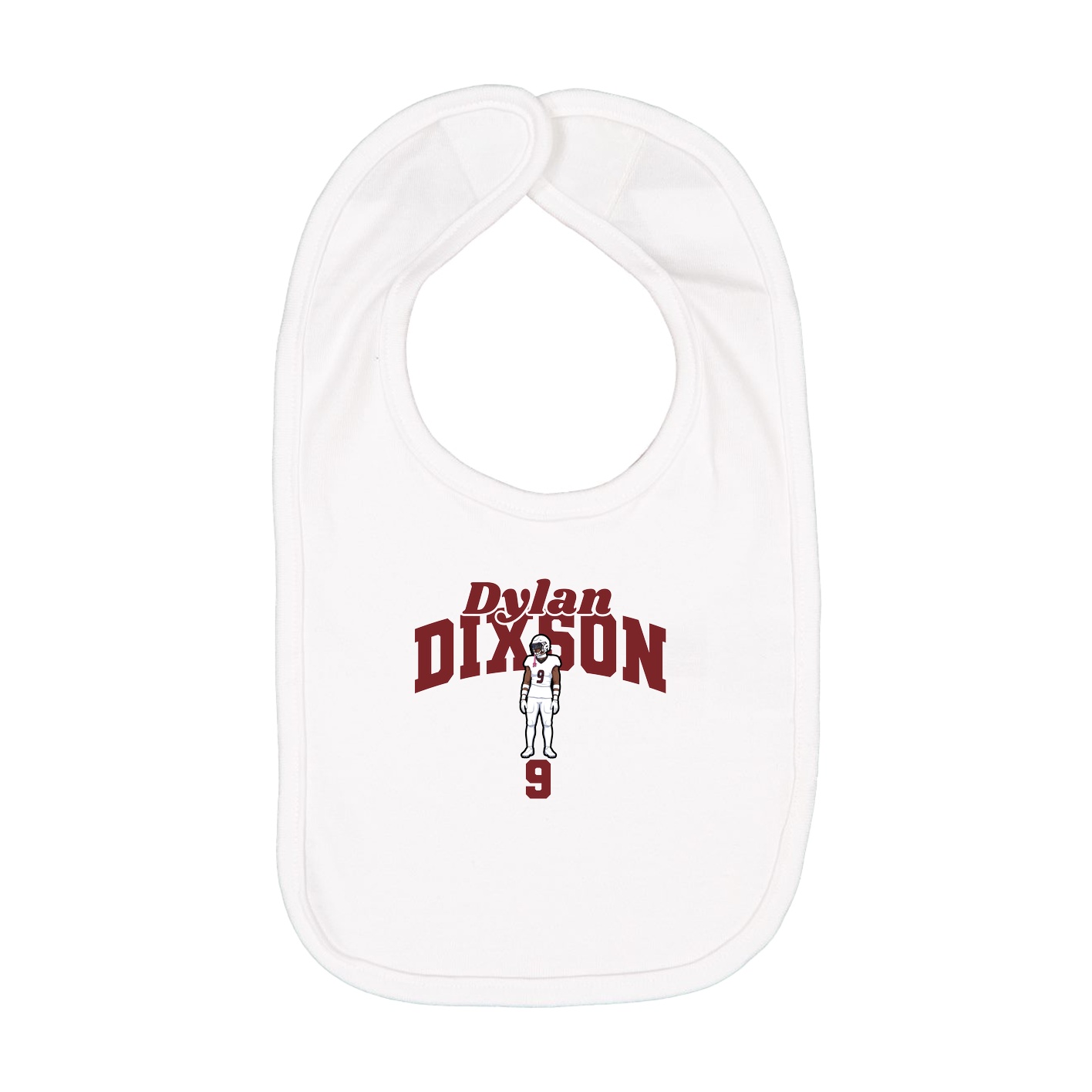 Infant Bib — Signature Arch in White