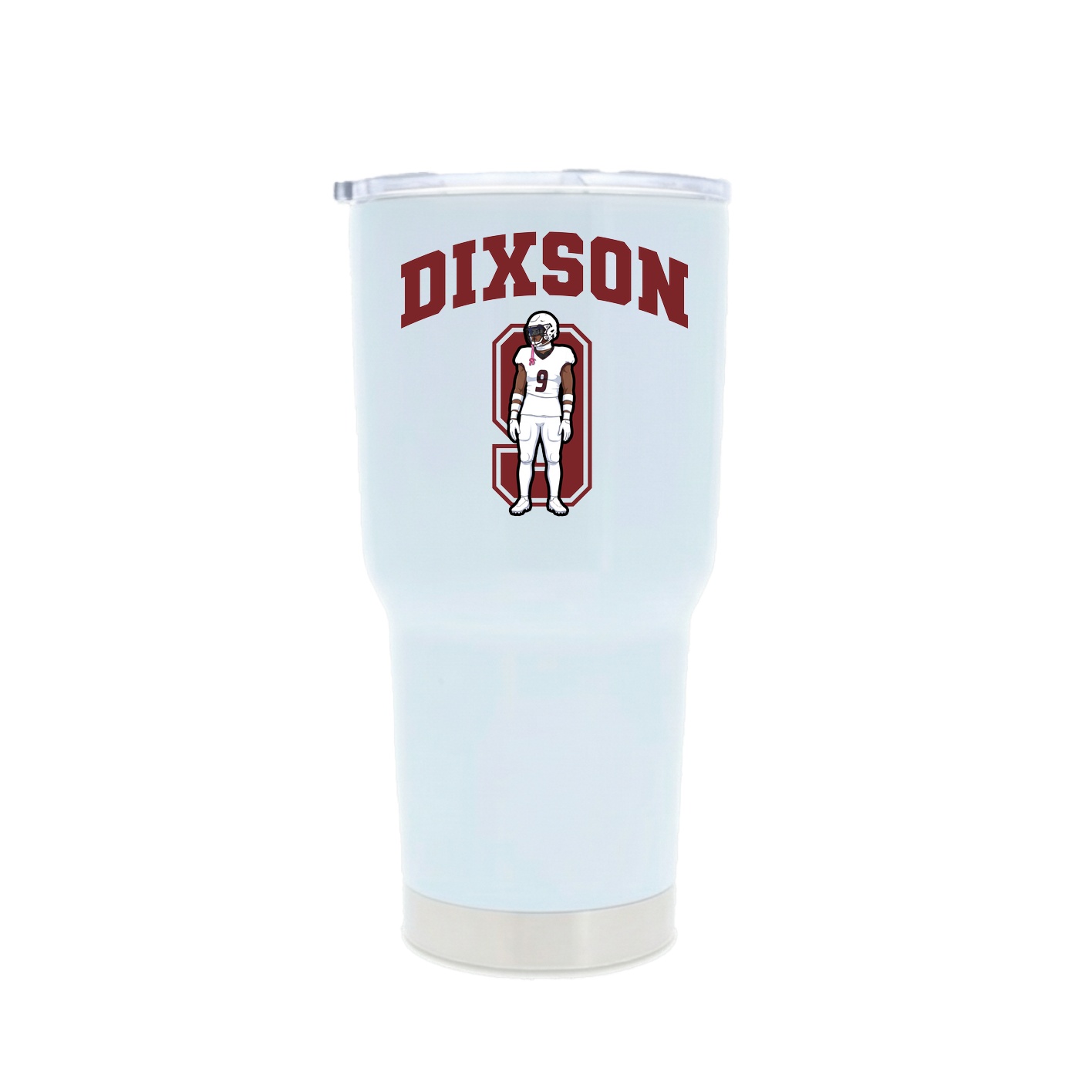 30oz Stainless Steel Tumbler — Number in White