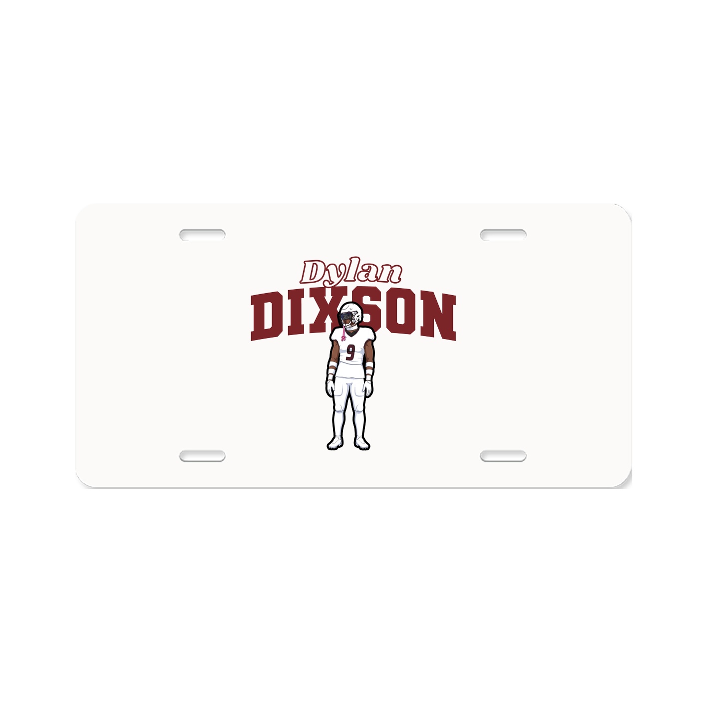 License Plate — Name Arch in Classic