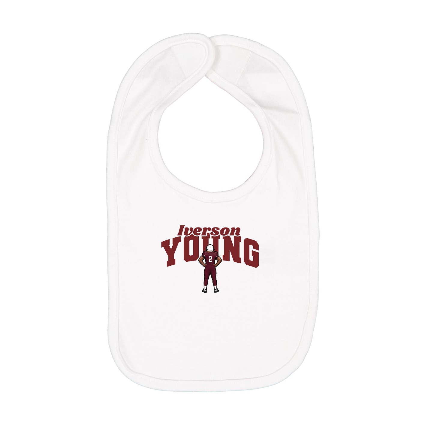 Infant Bib — Signature Arch in White
