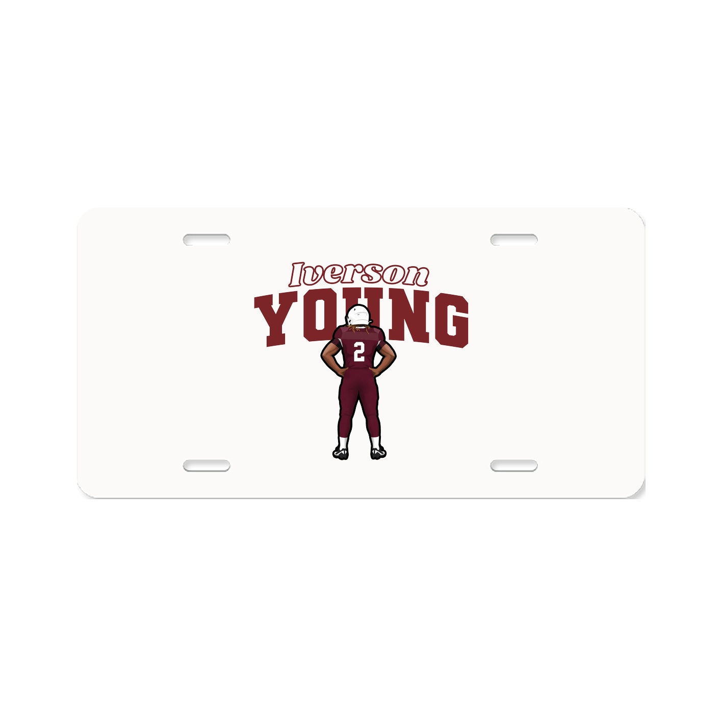 License Plate — Name Arch in Classic