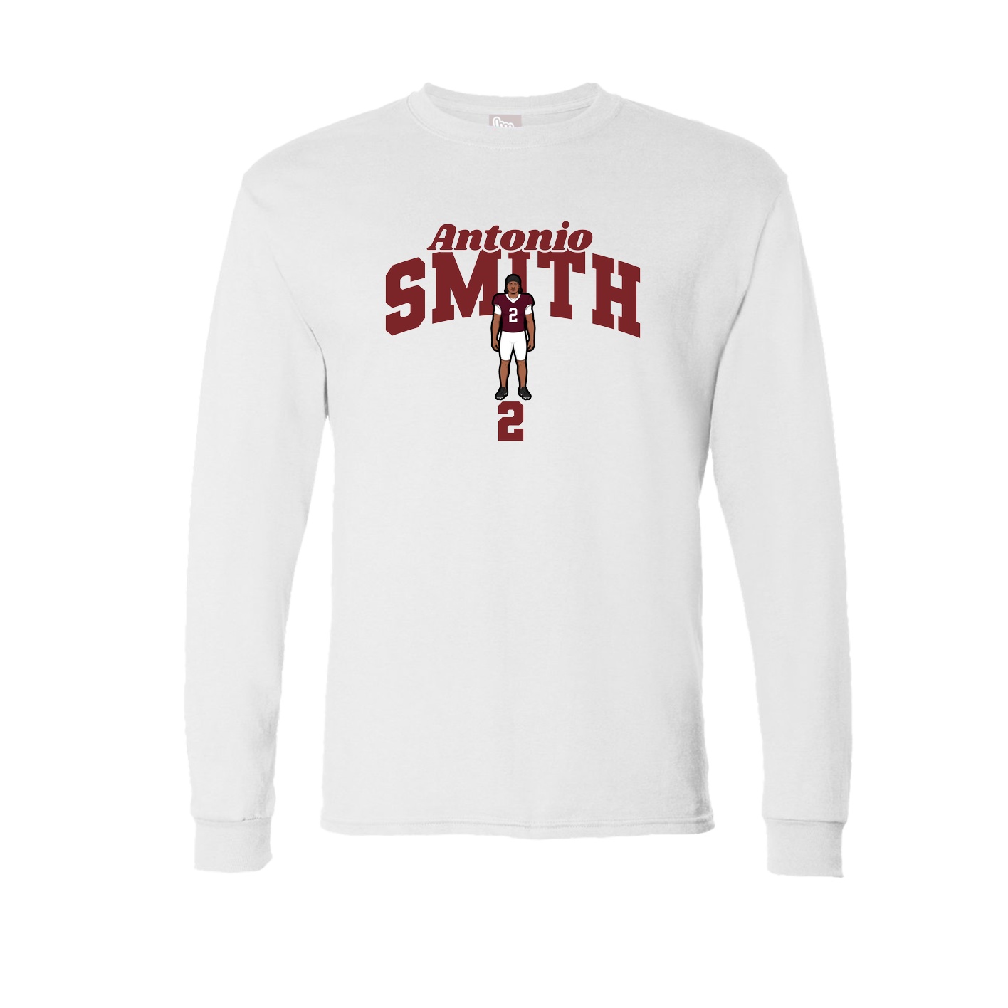 Long Sleeve Tee — Signature Arch in White