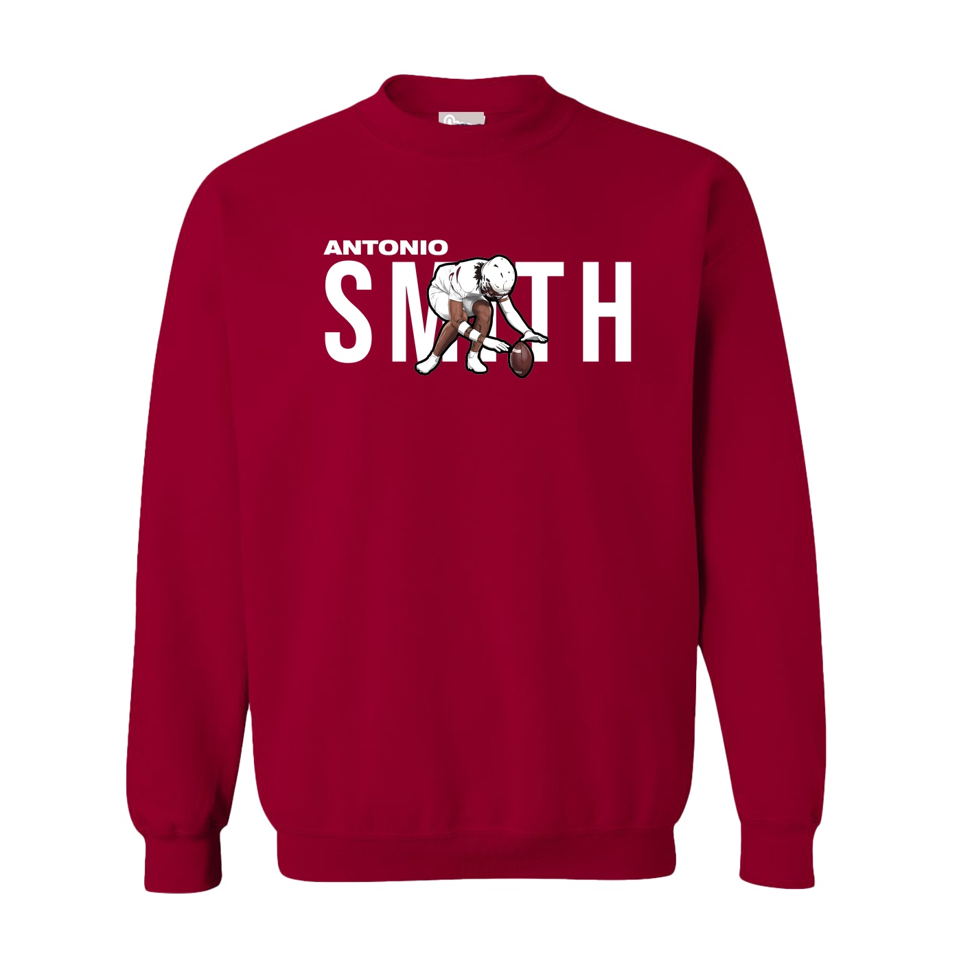 Fleece Crew — Player Name in Cardinal