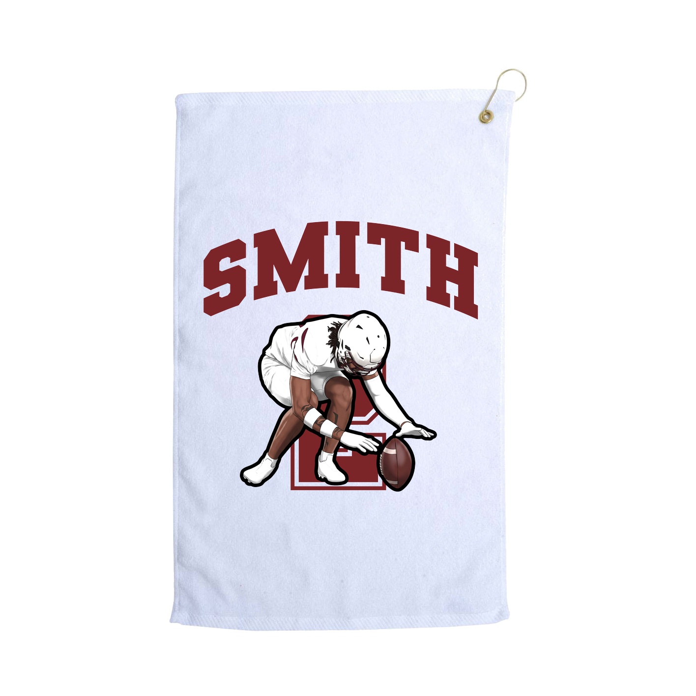 Golf Towel — Number in White