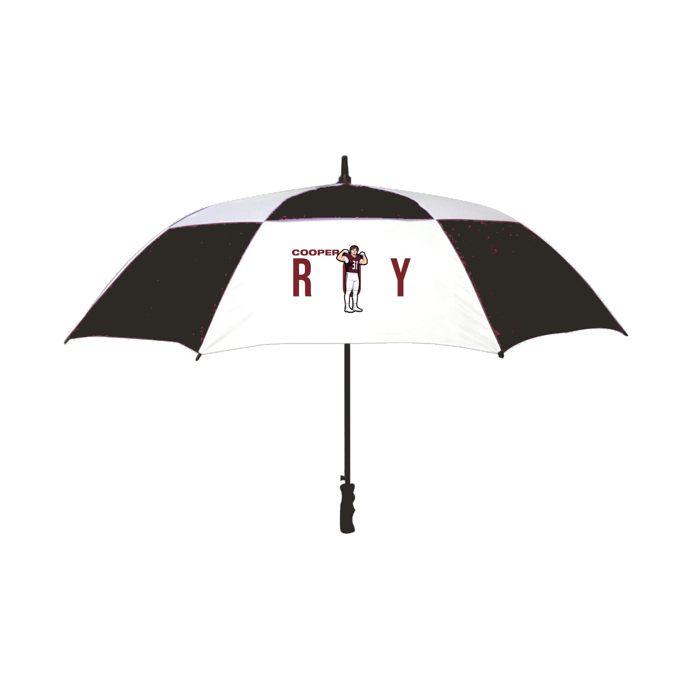 Golf Umbrella — Player Name in Black