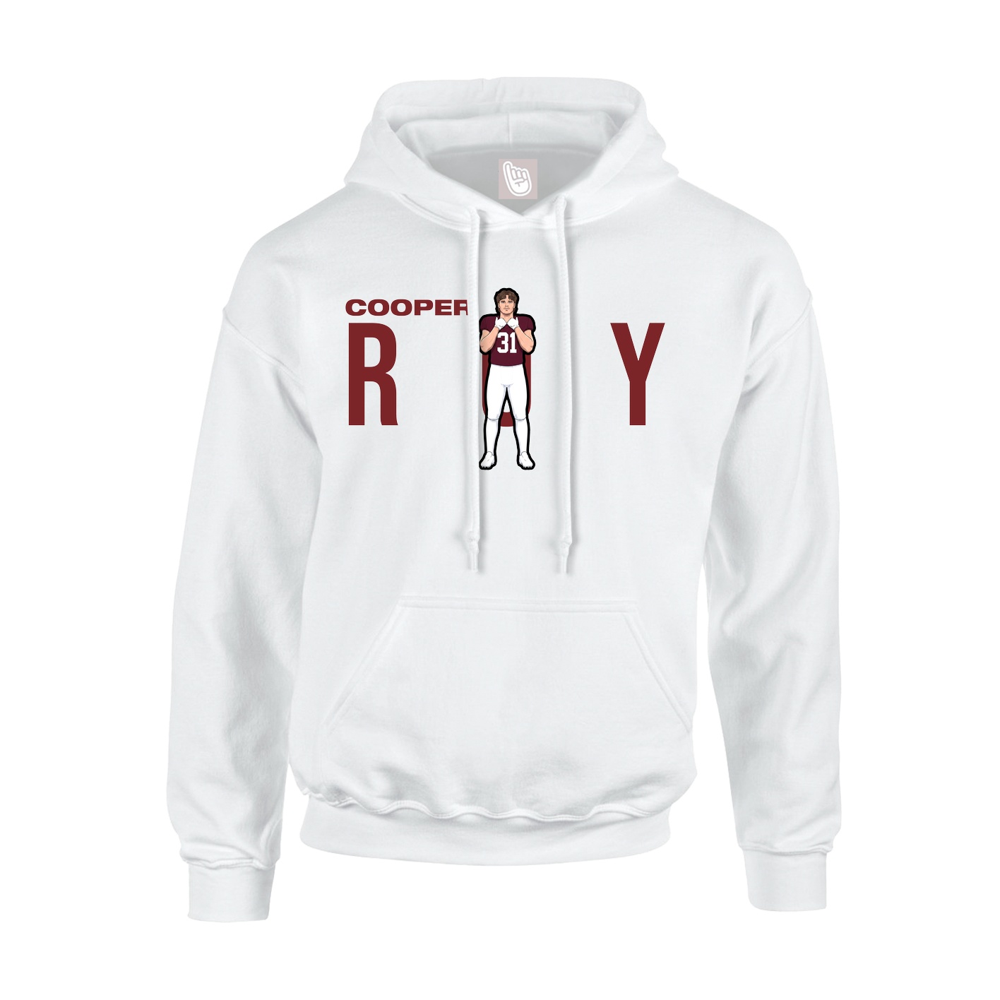 Hoodie — Player Name in White