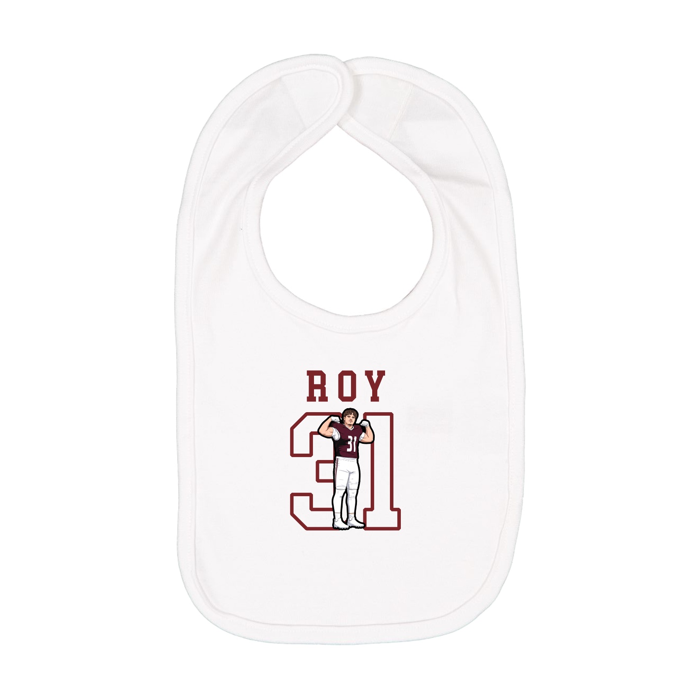 Infant Bib — Shirsey in White