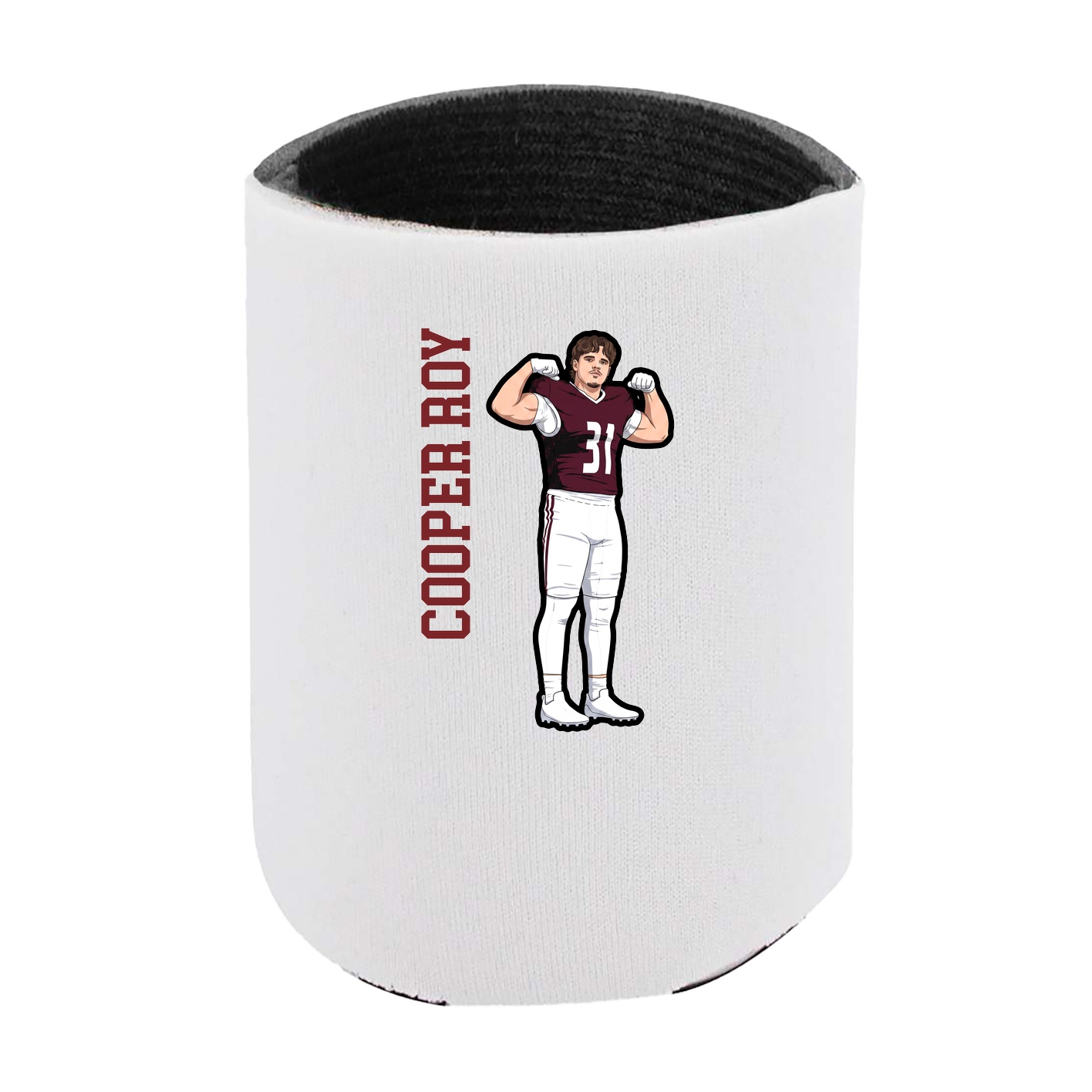 Can Holder — Name Vertical in White