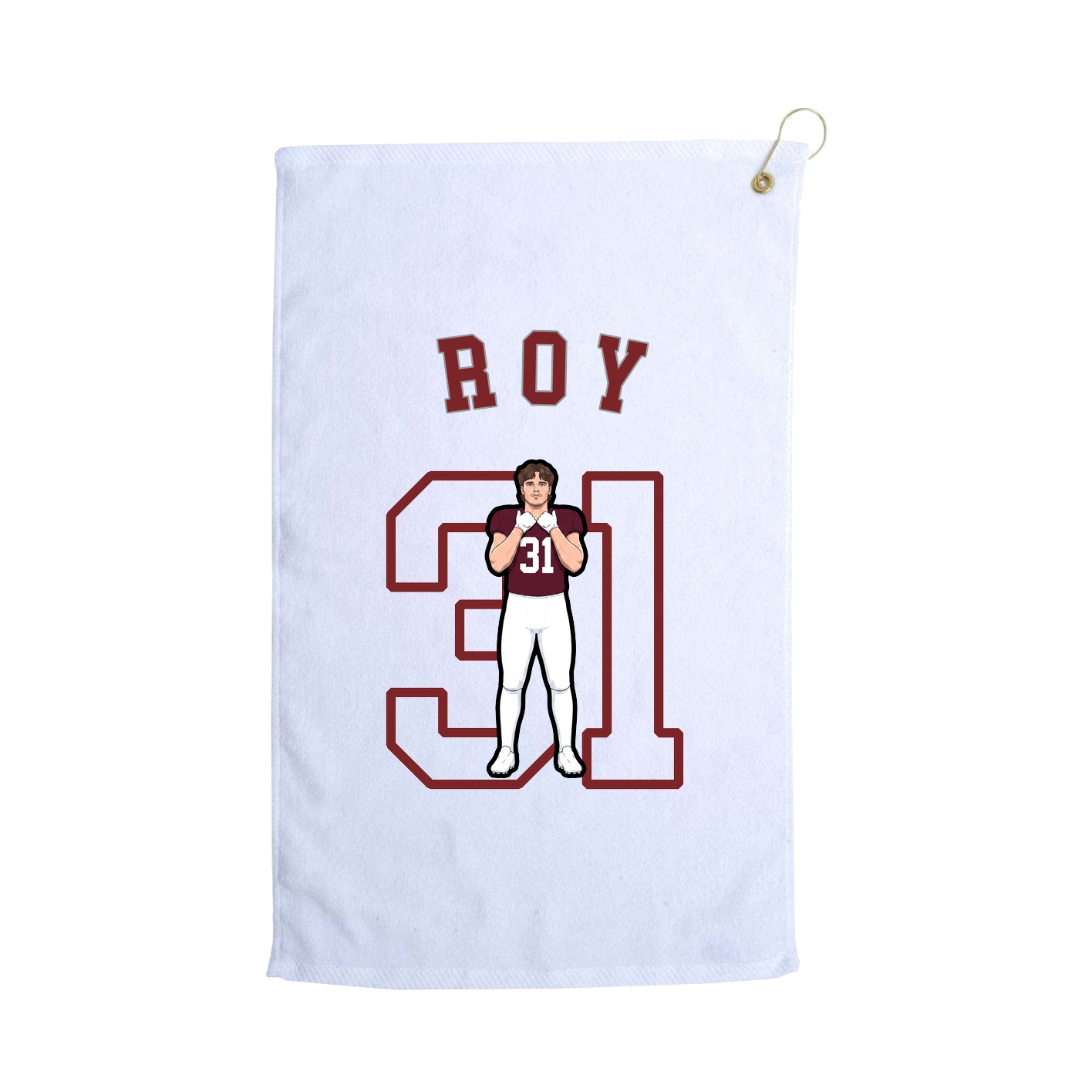 Golf Towel — Shirsey Arch in White