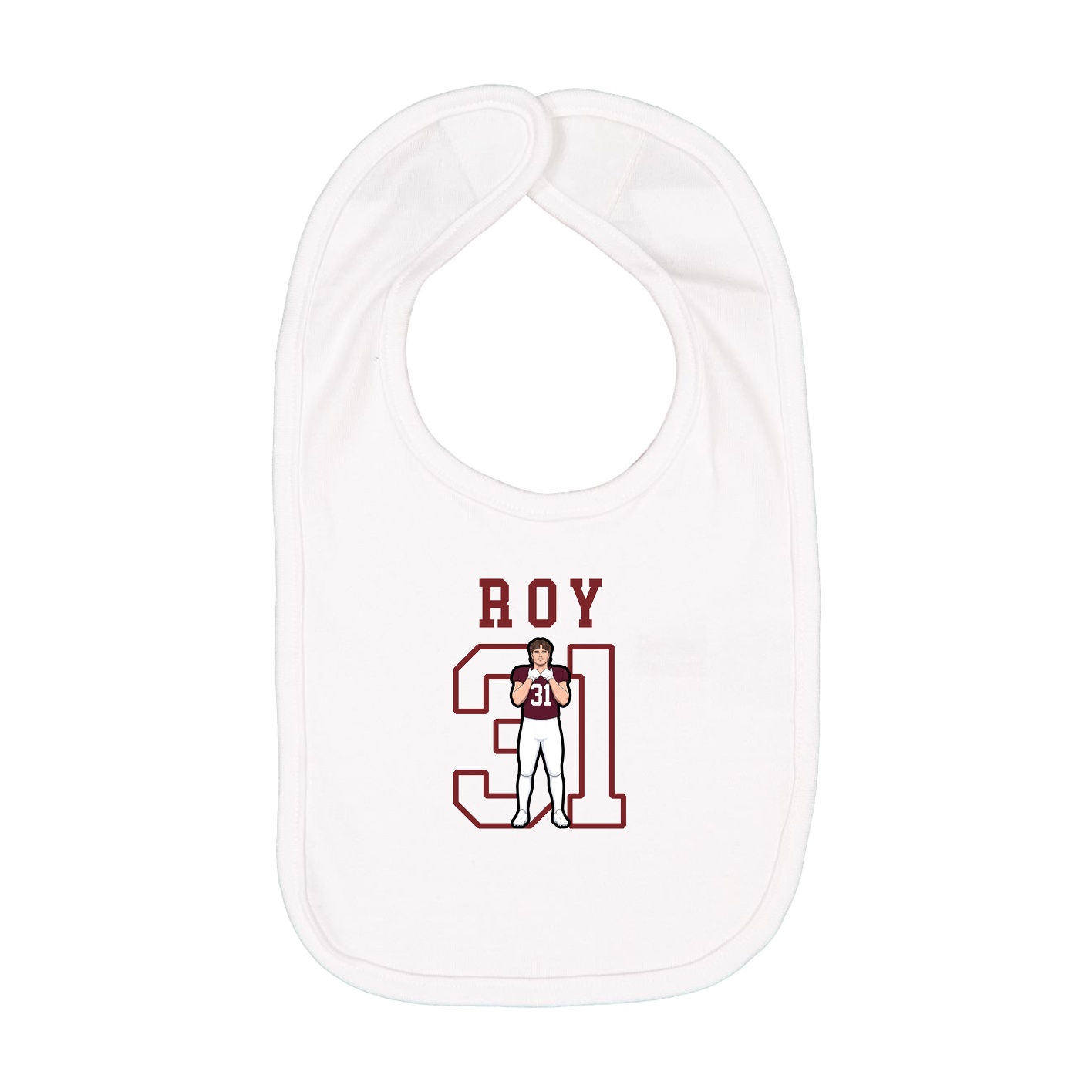 Infant Bib — Shirsey in White