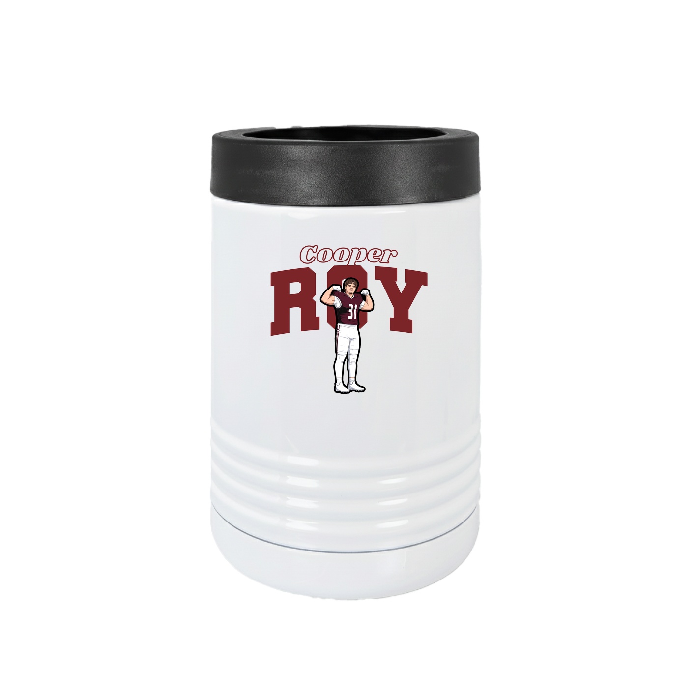 Beverage Holder — Name Arch in White