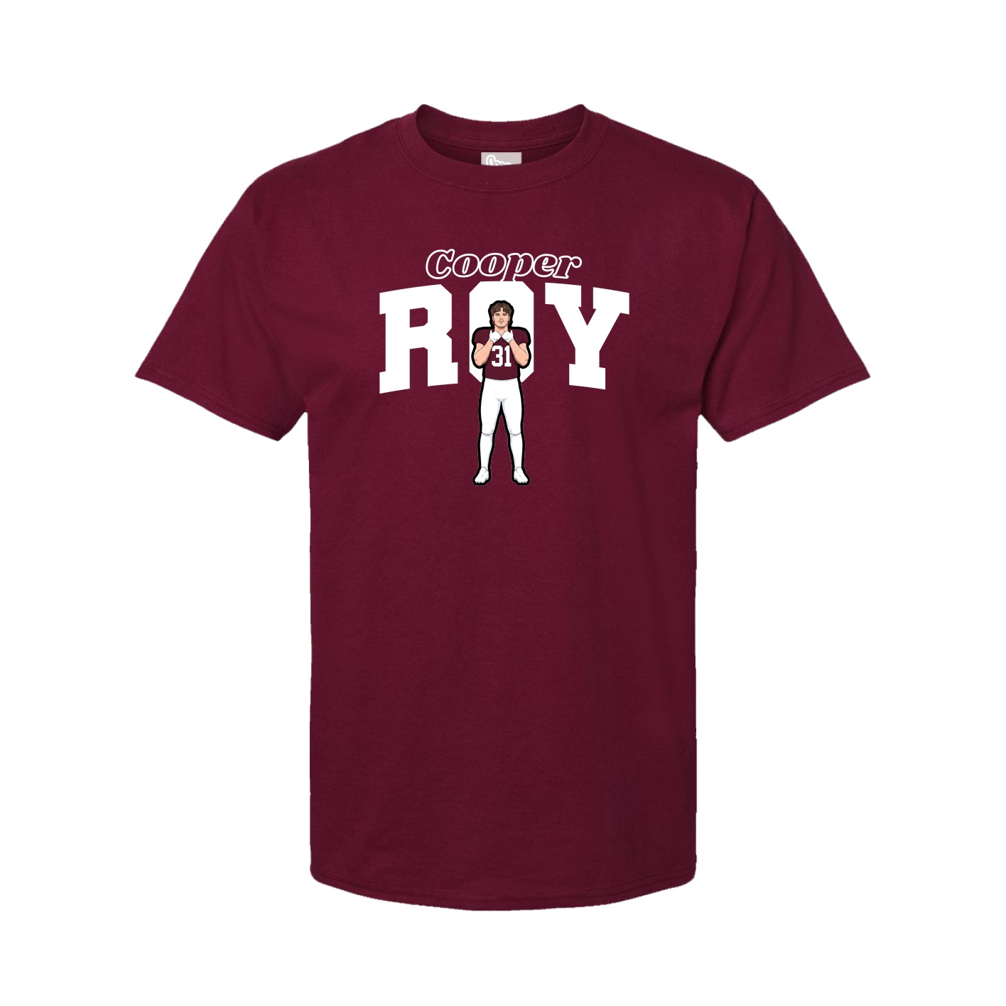 Youth Tee — Name Arch in Cardinal