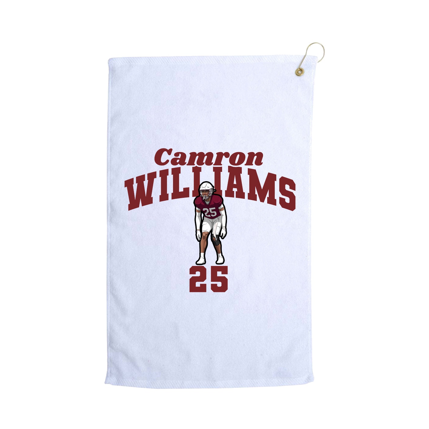 Golf Towel — Signature Arch in White