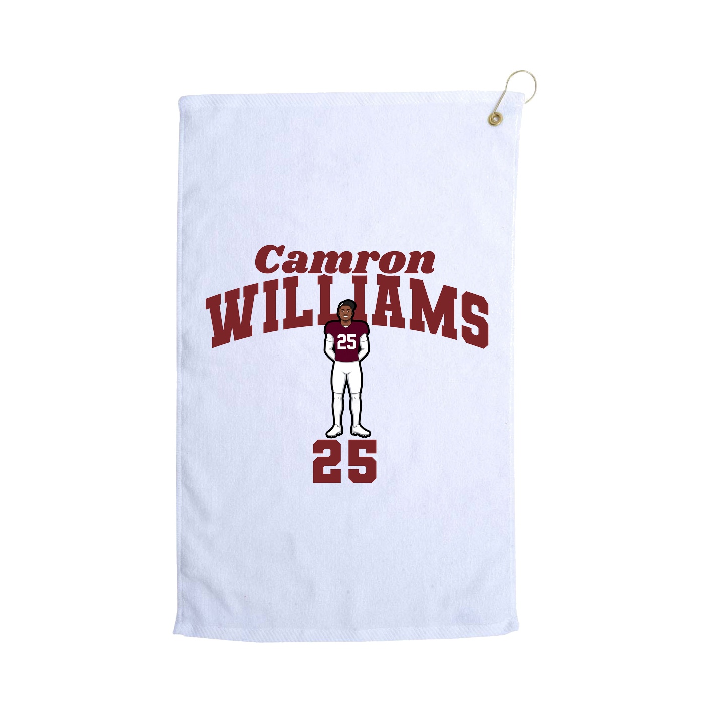 Golf Towel — Signature Arch in White